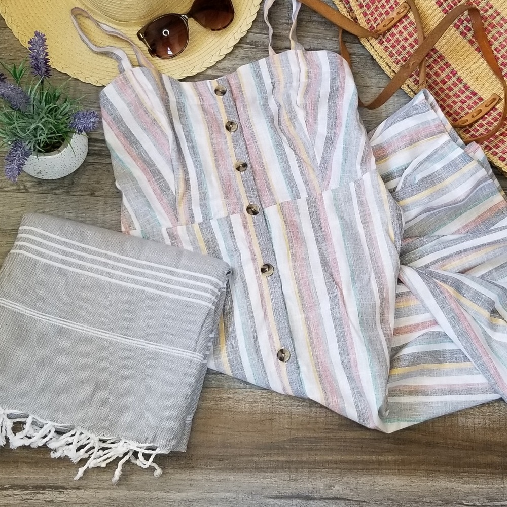 NEW! Turkish Peshtemal 100% Cotton Beach Towel - Picture 2 of 3